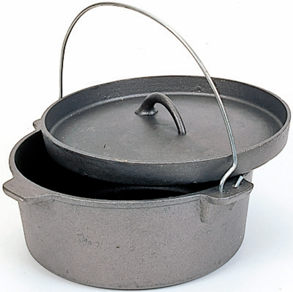 World Famous 8 Quart Cast Iron Dutch Ovens Camping Cooking Gear
