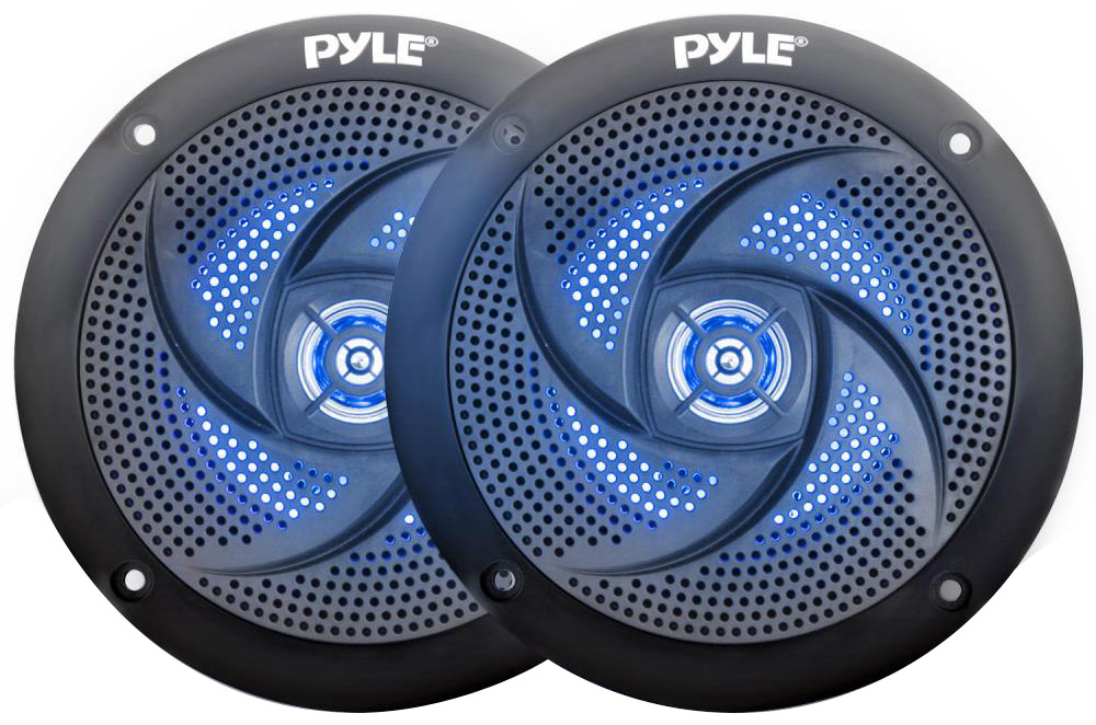Pyle® PLMRS63BL 6.5 Inch Marine Speakers Marine Audio Equipment Forest City Surplus Canada