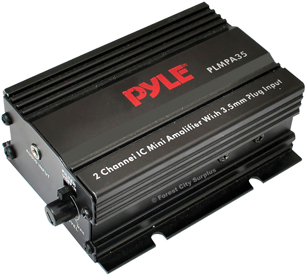 Pyle Canada View PLMPA35 2 Channel 300 Watt Peak Mini Car Audio