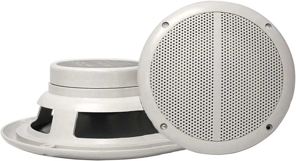 Audio Research 6.5" Twoway Marine Speakers Marine Audio Equipment