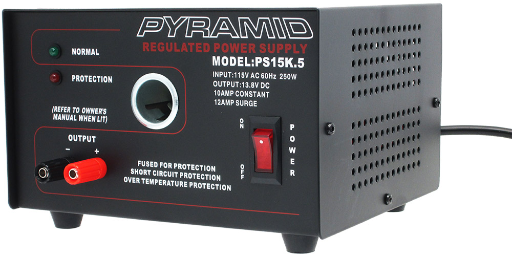 Pyramid® PS15K.5 12 Volt, 12 Amp Bench Power Supplies Regulated DC Power Supplies Forest
