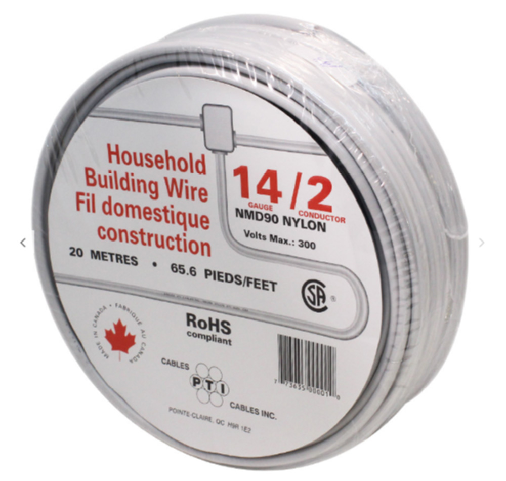 20m 14/2 Gauge NMD90 Household Electrical Building Wire Electrical