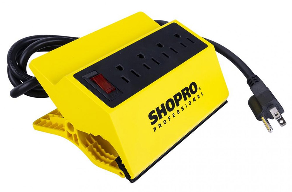 Shopro P010510 Quick Clamp Power Bar Extension Cords Power Bars