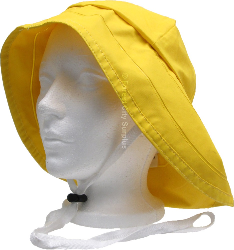 Deluxe Sou'wester Rain Hat Nylon East coast Maritime style rain wear