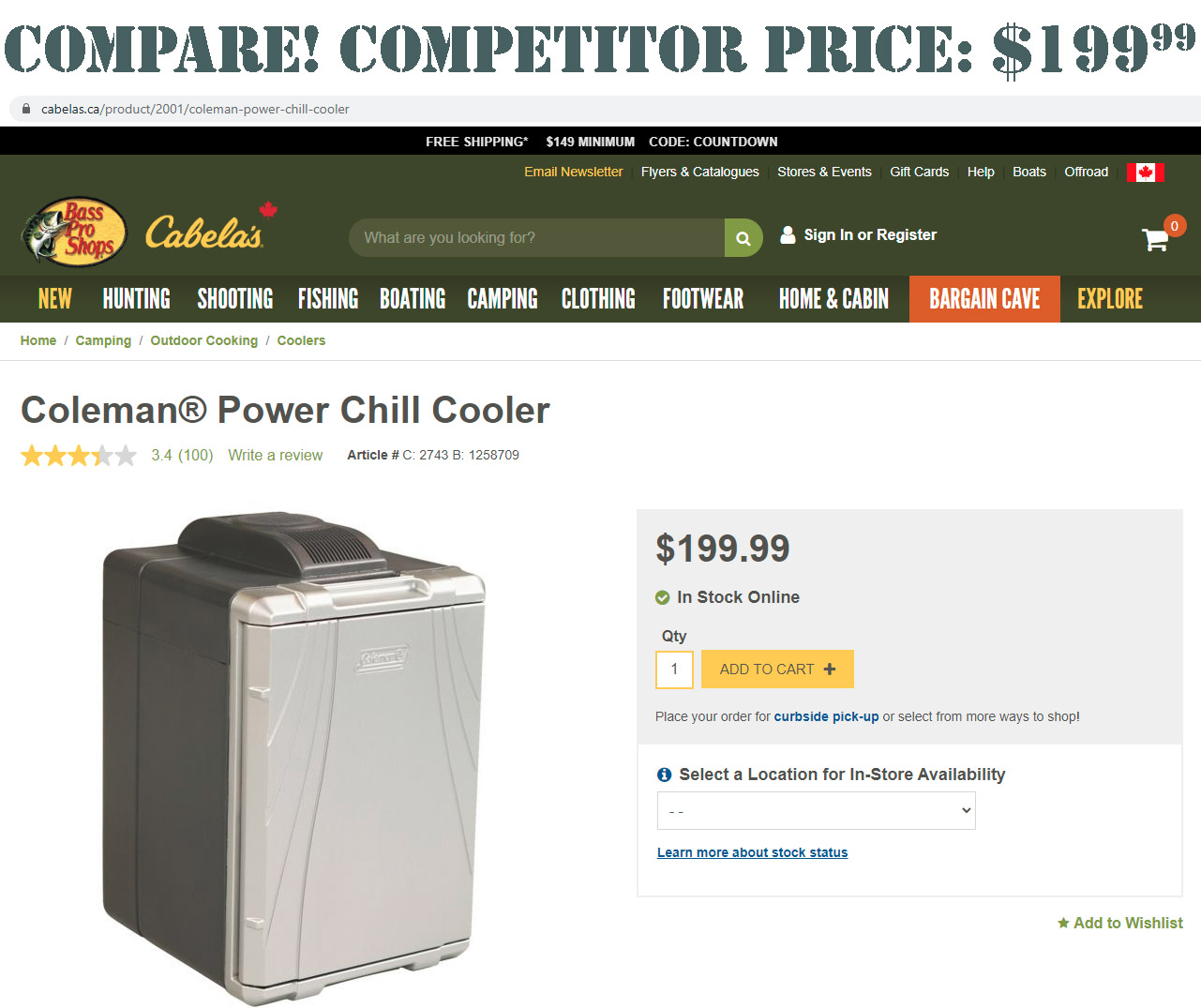 12 Volt Electric Coolers 40 Quart Coolers and Compact Fridges