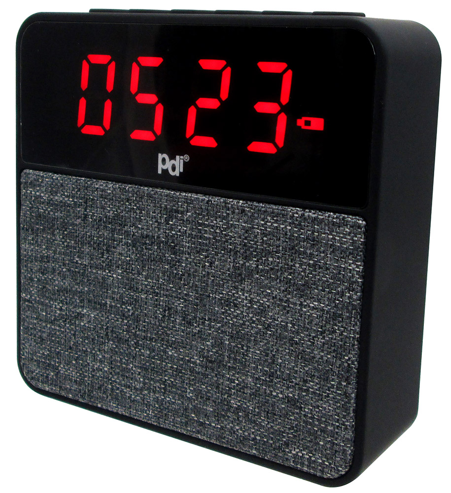 PDI® Digital Wireless Alarm Clock Fabric Series Clocks Forest City