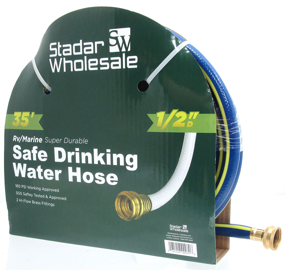 Stader Wholesale 35 Ft. Safe Drinking Water Garden Hose Patio & Garden Forest City Surplus