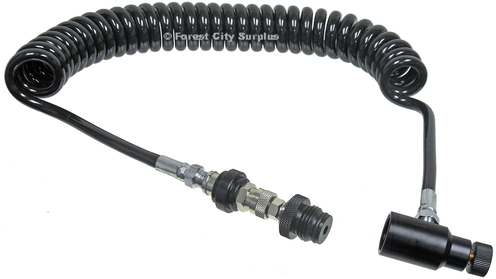 Petrol® Coiled Paintball Remote Lines for CO2 and HPA Tanks Paintball