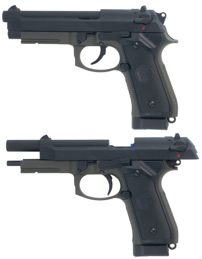 KJW® M9A1 Airsoft Pistol CO2 with Blowback Airsoft Pistols Forest