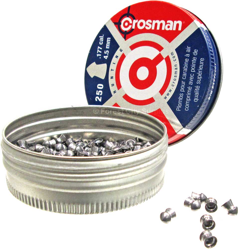Crosman .177 Caliber Pointed Premium Grade Lead Airgun Pellets BB