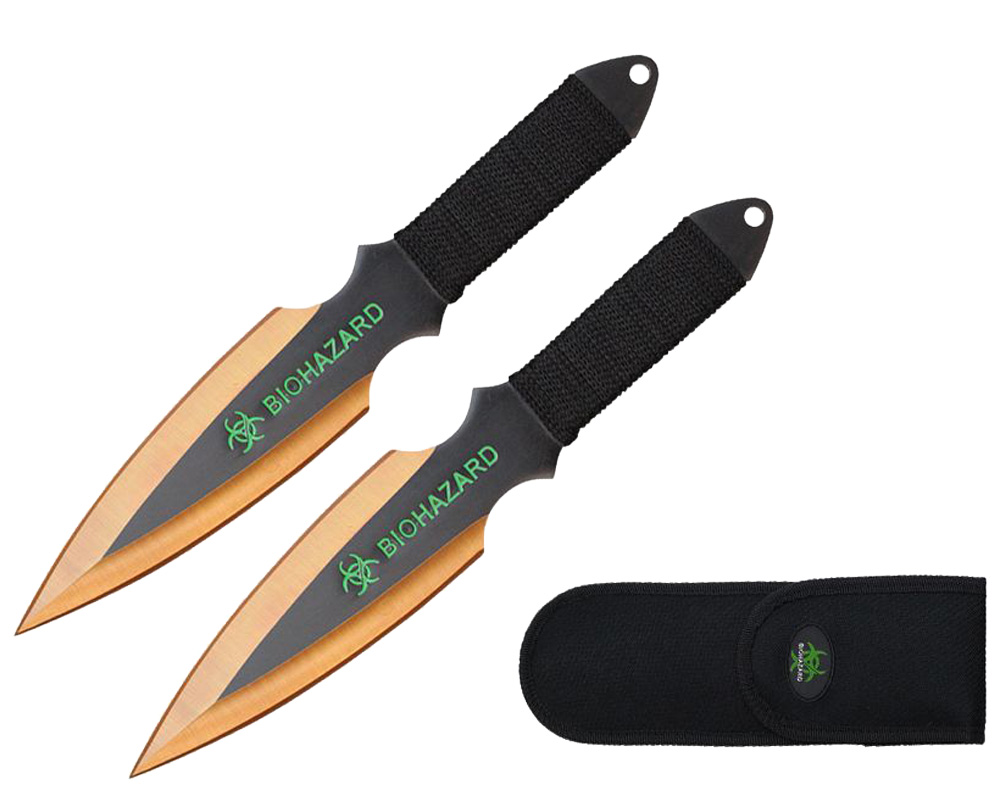 Biohazard® 2Piece Throwing Knives Knives Camping / Hunting / Survival Forest City Surplus
