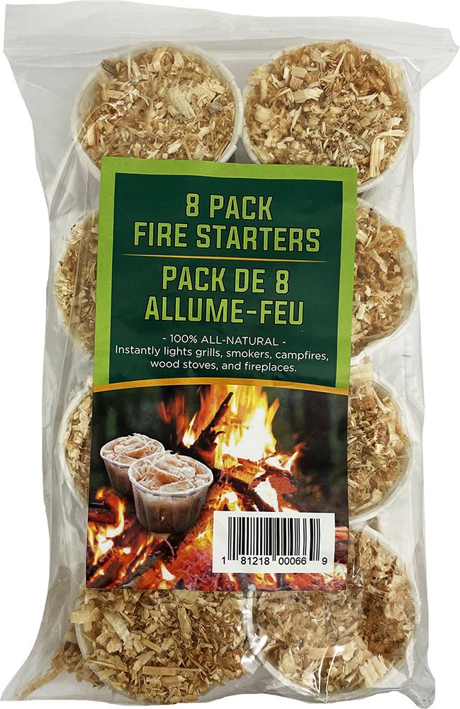 Wax Cup Fire Starters 8 Pack Personal Survival Supplies Forest