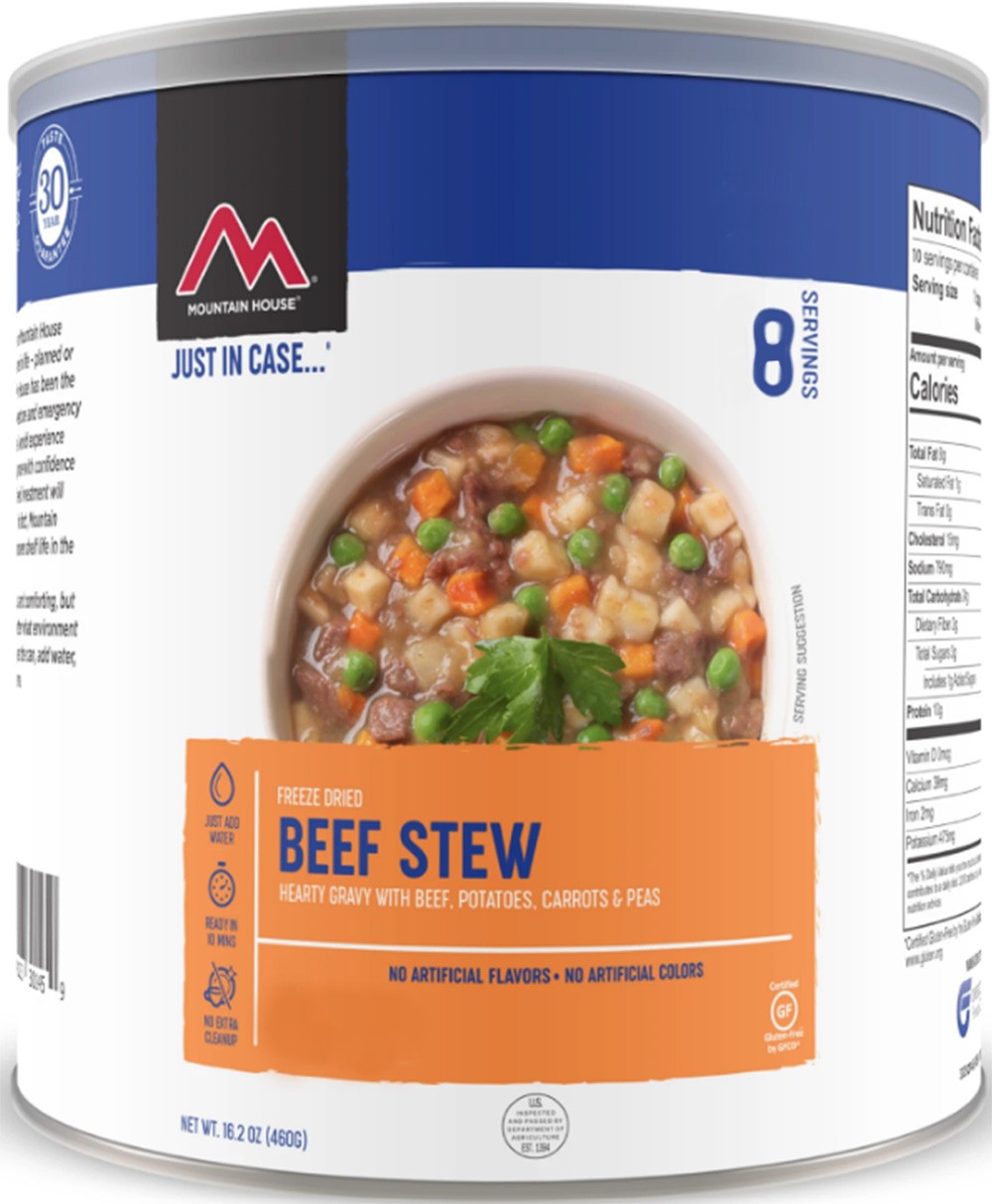 Mountain House 10 Can Beef Stew Survival Rations and Freeze Dried