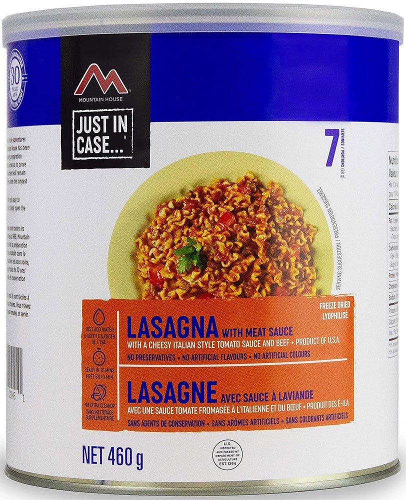 Mountain House 10 Can Lasagna with Meat Sauce Freeze Dried Food