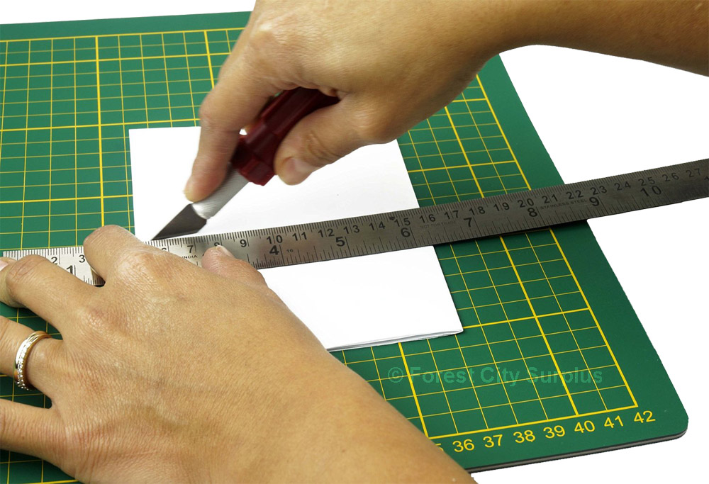 11.75 x 17.625Inch Green Cutting Mat with Measurements Cutting Tools