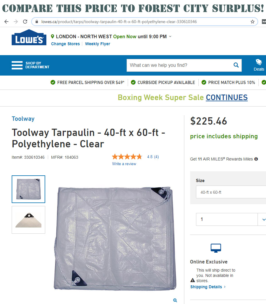 Ice Rink Tarp 40 x 60, Backyard Ice Hockey Rink Tarpaulins Tarps