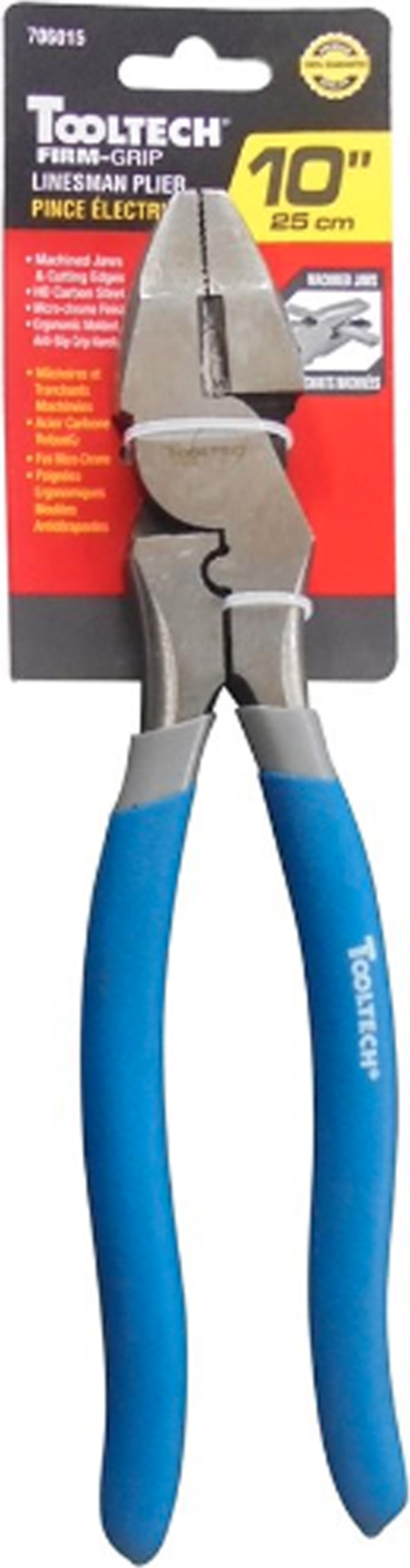 Tooltech 10inch Firmgrip Linesman Pliers Pliers Forest City