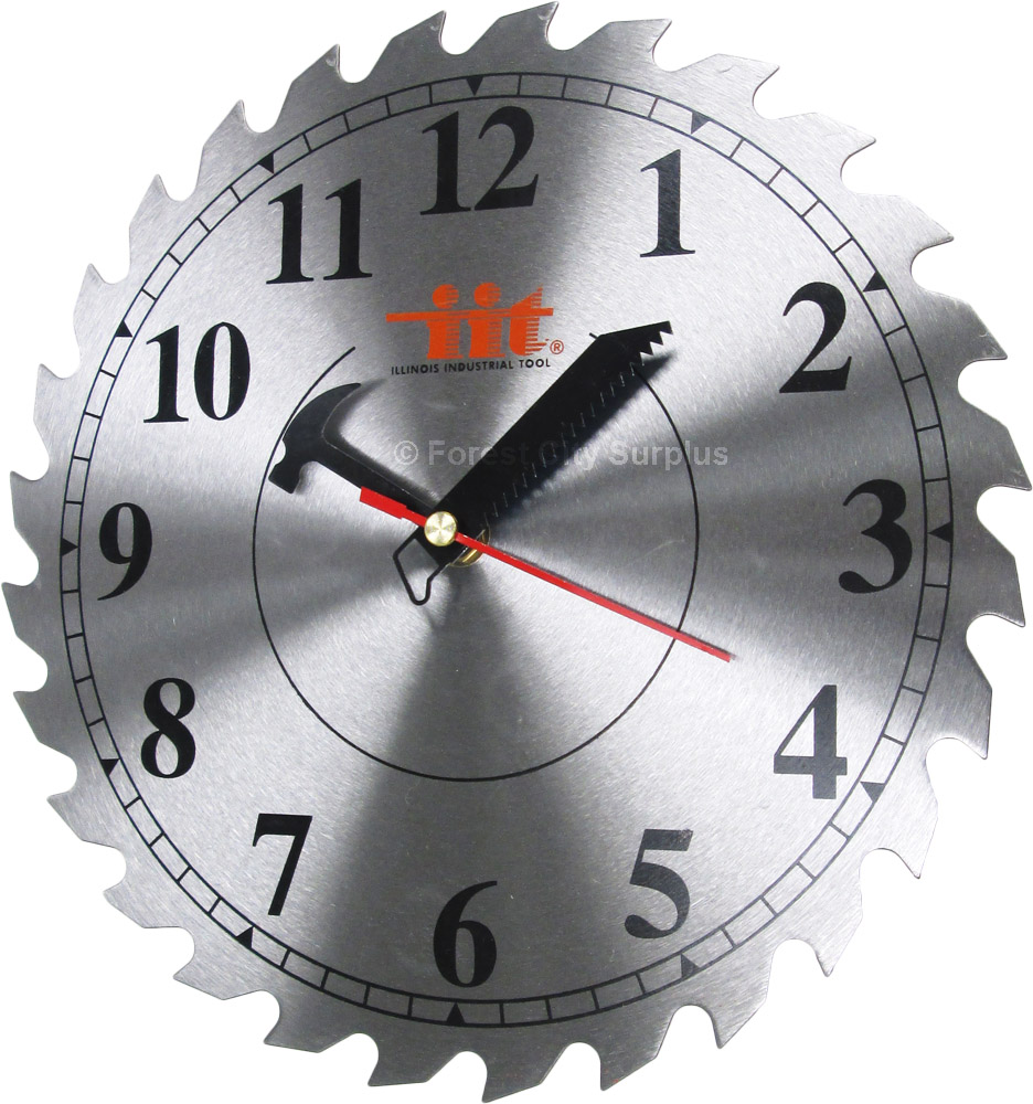 IIT® Decorative Saw Blade Shop Clocks Clocks Forest City Surplus