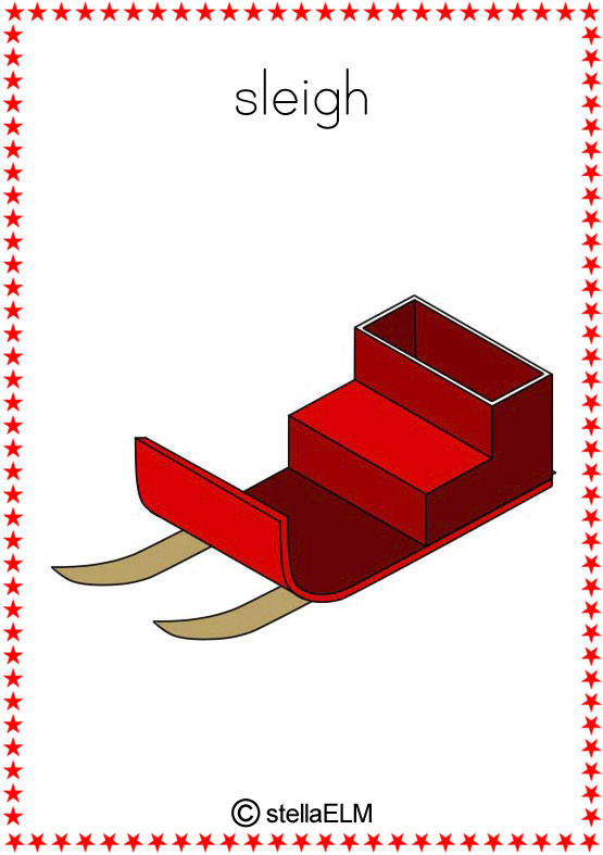 flashcards christmas stellaELM
