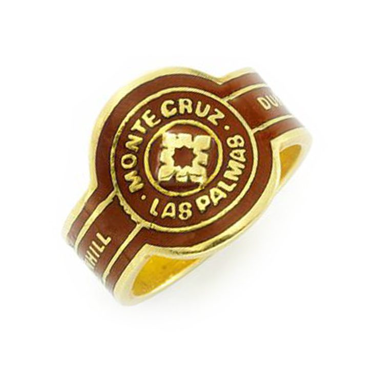 FD Gallery An Enamel and Gold 'Cigar' Band Ring, by Dunhill, circa 1970