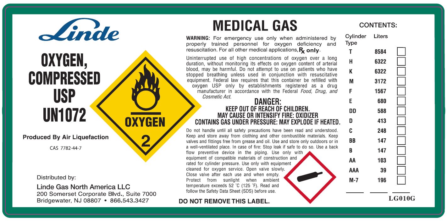 Oxygen by Linde Gas & Equipment Inc. OXYGEN oxygen gas
