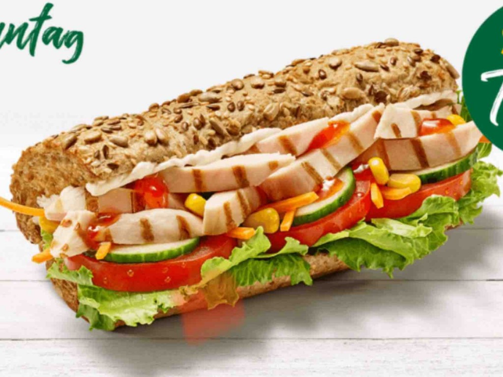 Subway, Roasted Chicken Breast 30cm Vollkorn Frikä ohne Sauce Kalorien