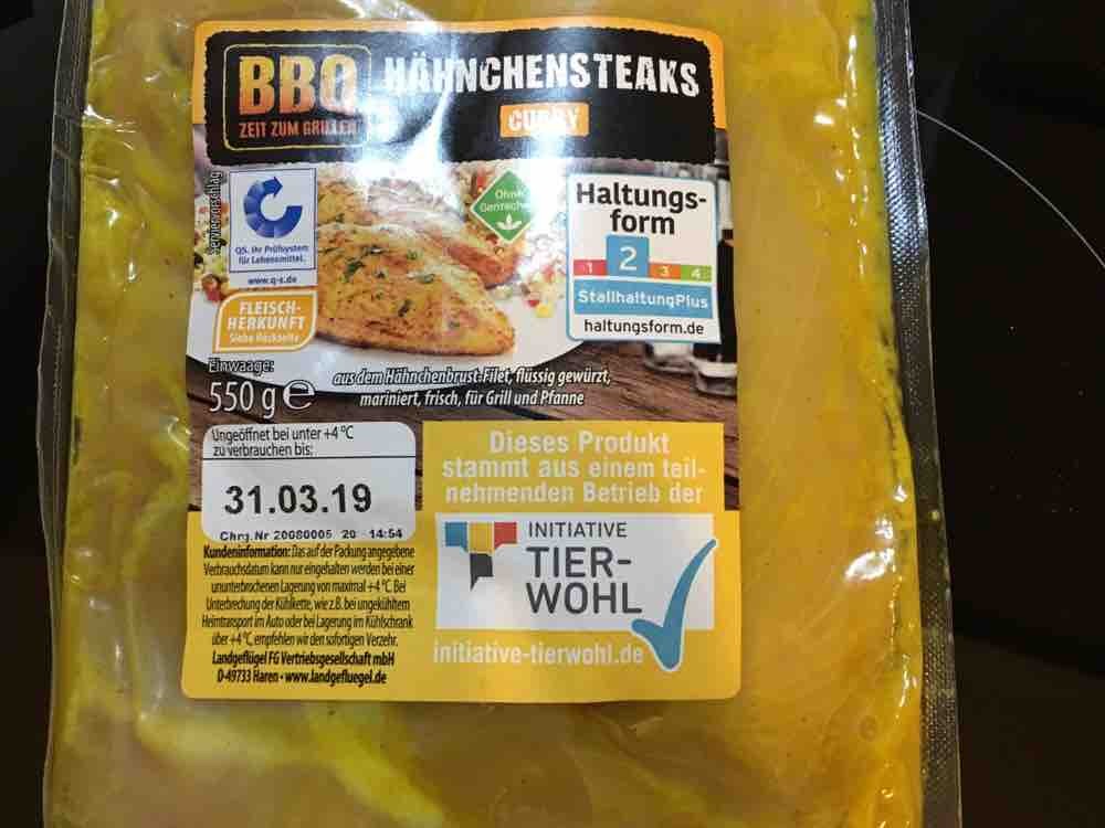 Aldi, CurryHähnchensteak Kalorien Fleisch Fddb