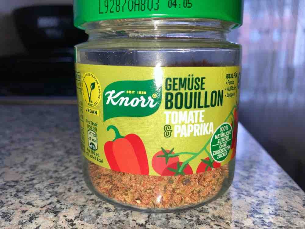 Knorr, Gemüse Bouillon Tomate & Paprika, Tomate & Paprika Kalorien