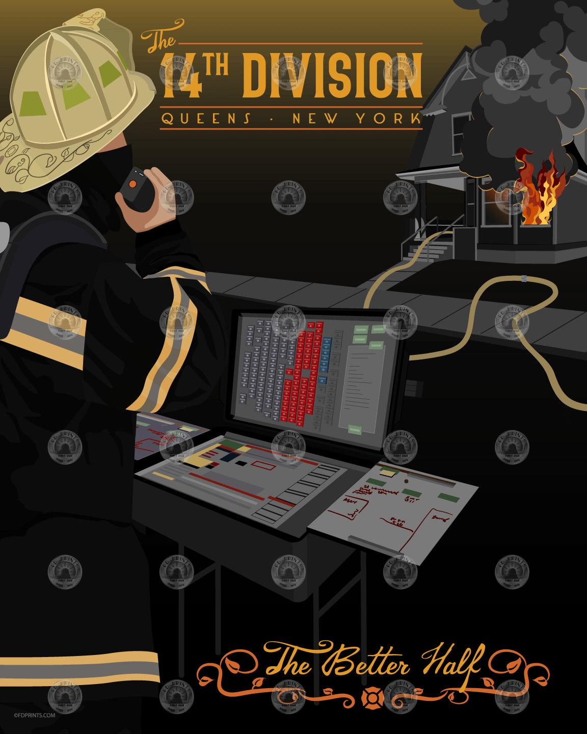 Fire Station Poster vs. Firehouse Poster FDPrints