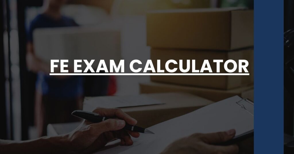 FE Exam Calculator FE 101