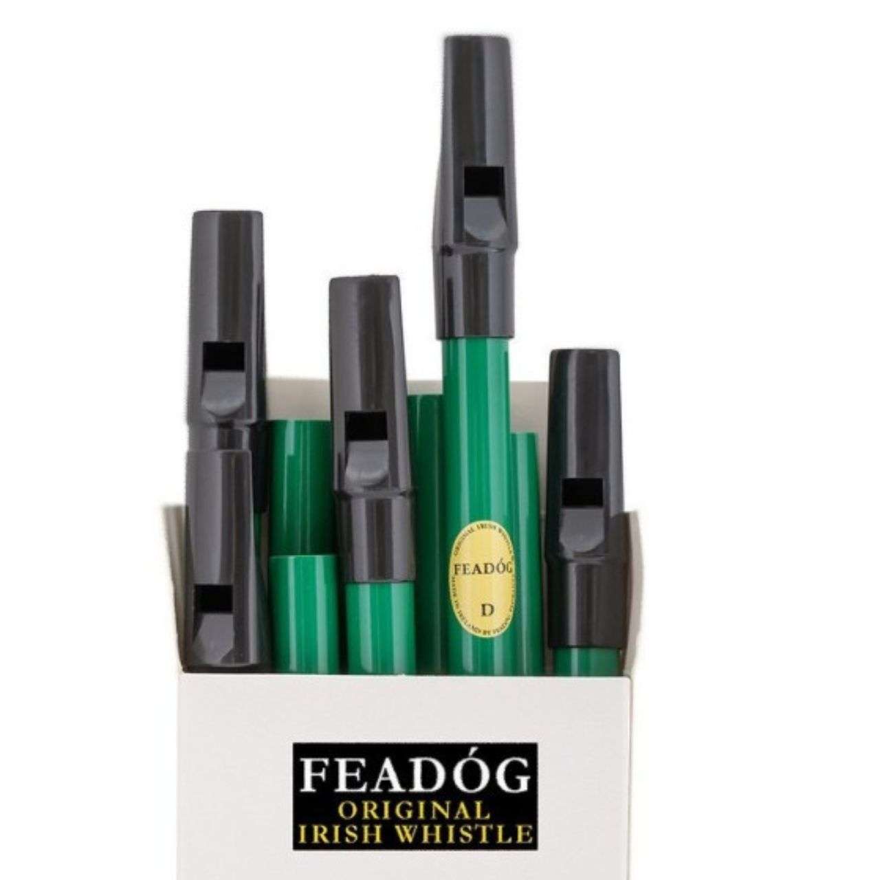Feadóg Green D Whistles (Box of 10) Feadóg