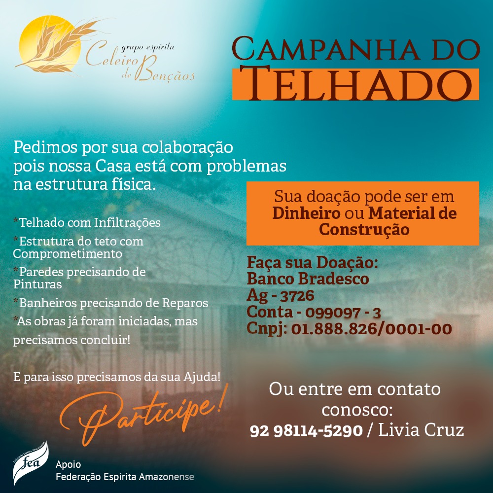 Campanha do Telhado Federação Espírita Amazonense