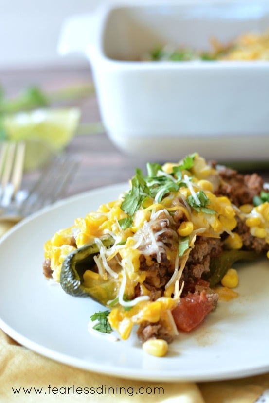Easy Ground Beef Stuffed Pasilla Peppers Fearless Dining
