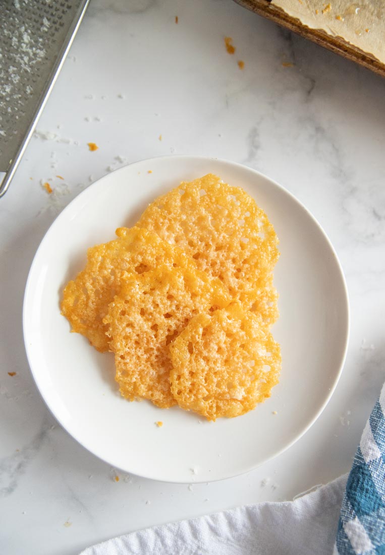 Easy Baked Cheese Crisps Feast and Farm