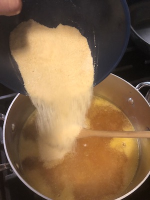Add the cornmeal