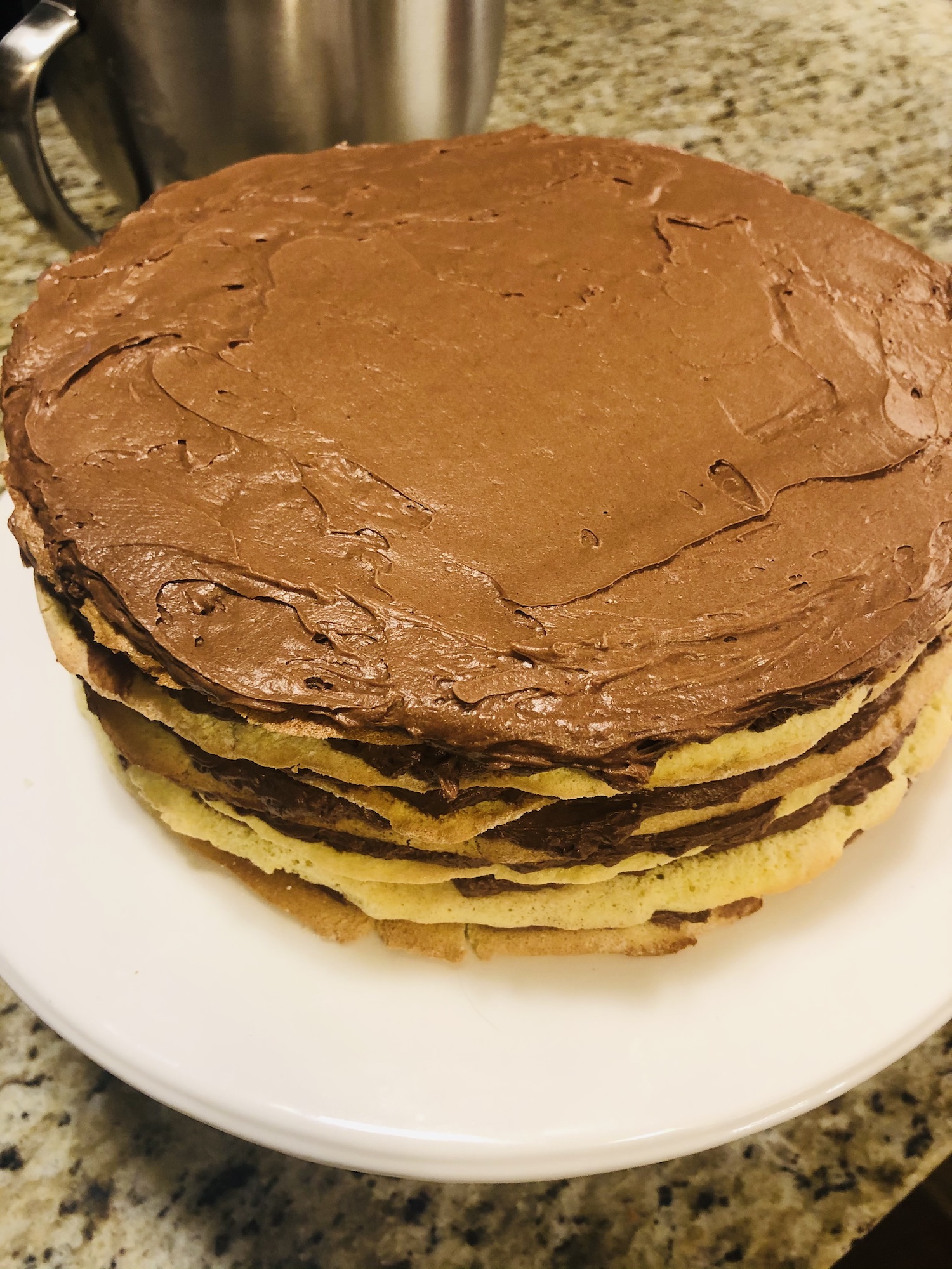 Hungarian dobostorta (dobos torte)