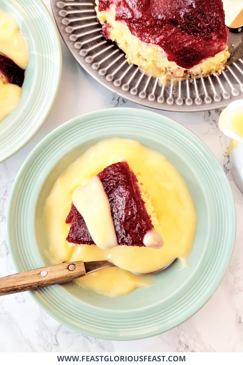 Microwave Jam Sponge Pudding Feast Glorious Feast