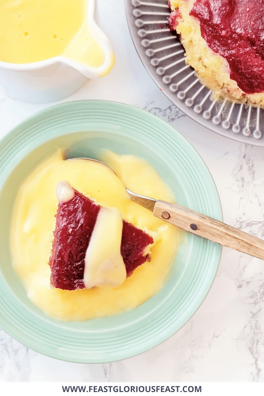 Microwave Jam Sponge Pudding Feast Glorious Feast