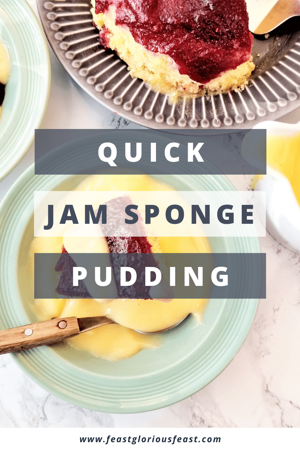 Microwave Jam Sponge Pudding Feast Glorious Feast
