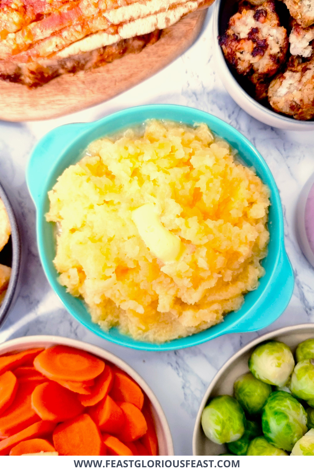 Buttery Mashed Swede (Rutabaga Mash) Feast Glorious Feast