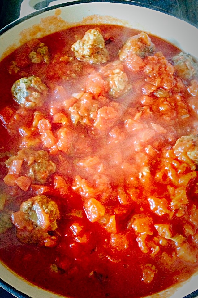 Herb Meatballs with Simple Tomato Sauce Feasting Is Fun
