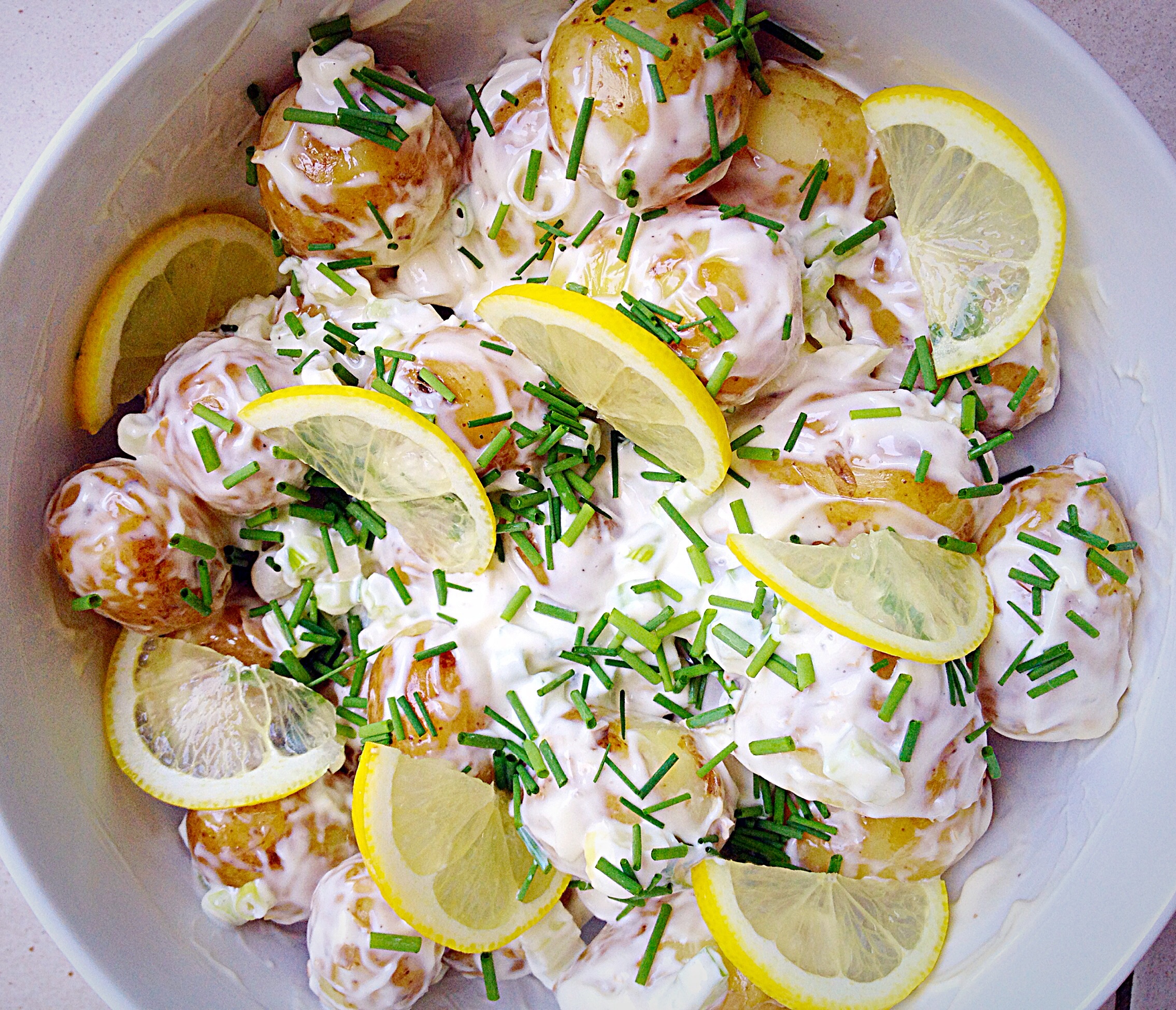 Tangy Lemon Potato Salad Feasting Is Fun