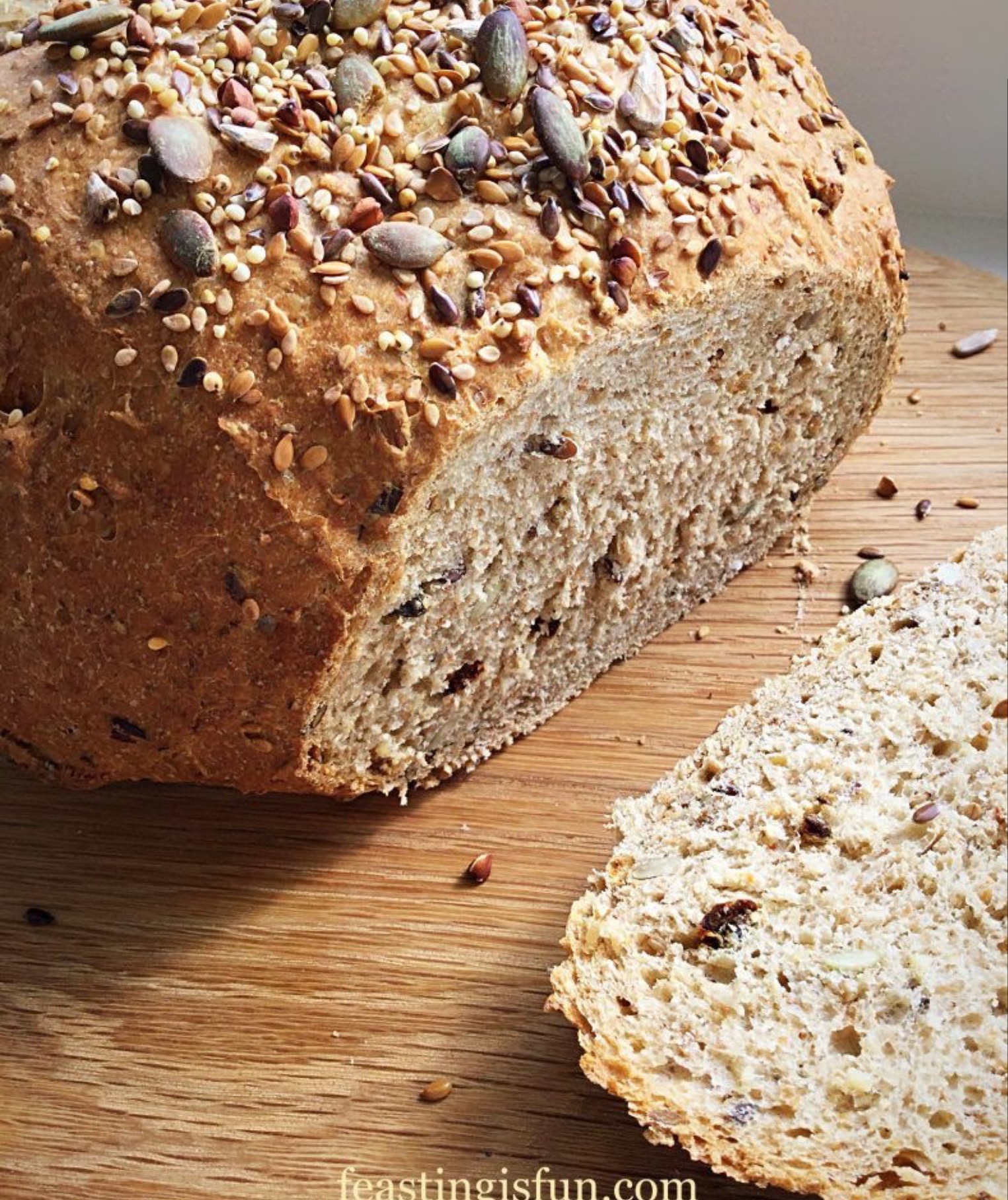 Oat Bran White Bread Feasting Is Fun