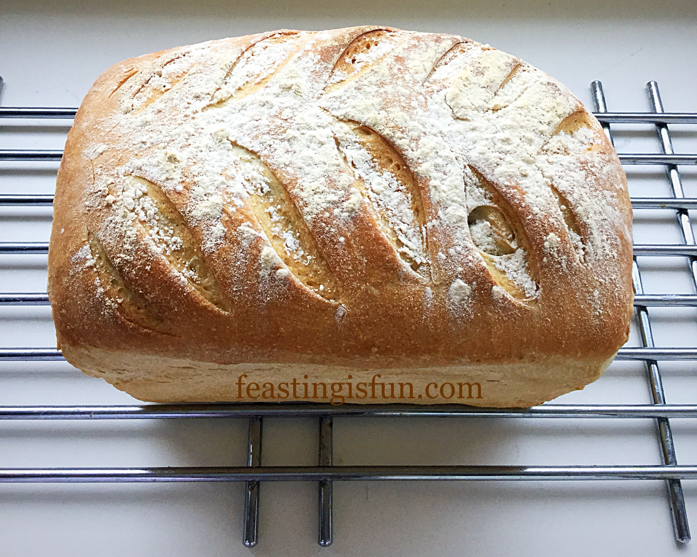 Farmhouse White Loaf Feasting Is Fun