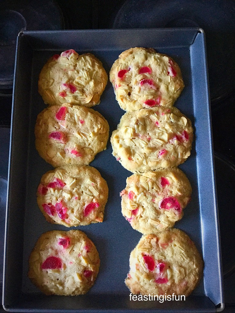 Cherry Bakewell Cookies Feasting Is Fun