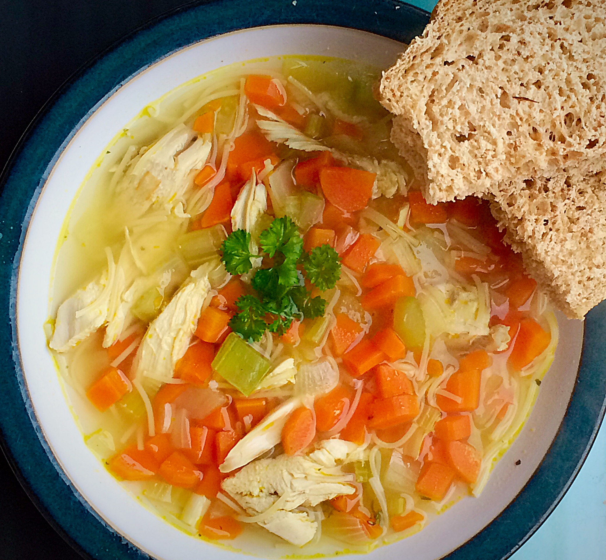 Roast Chicken Noodle Soup Feasting Is Fun