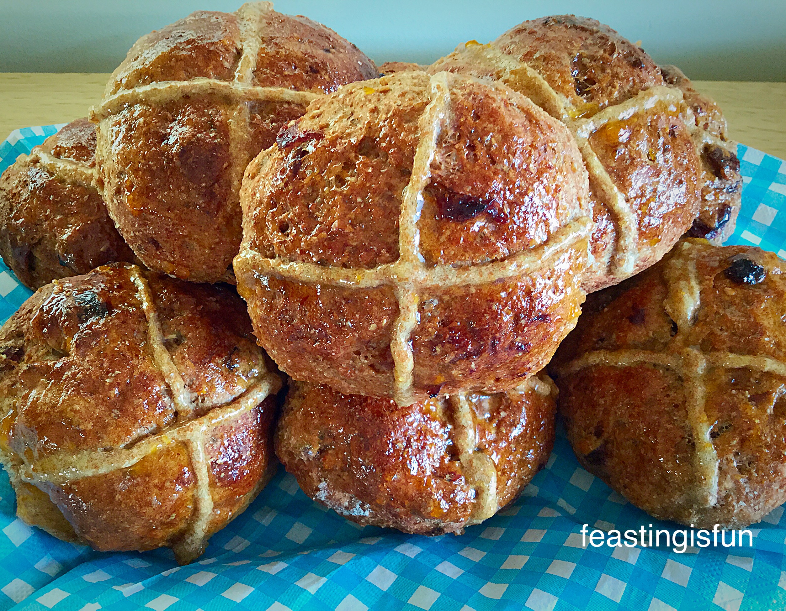 Wholemeal Hot Cross Buns Feasting Is Fun