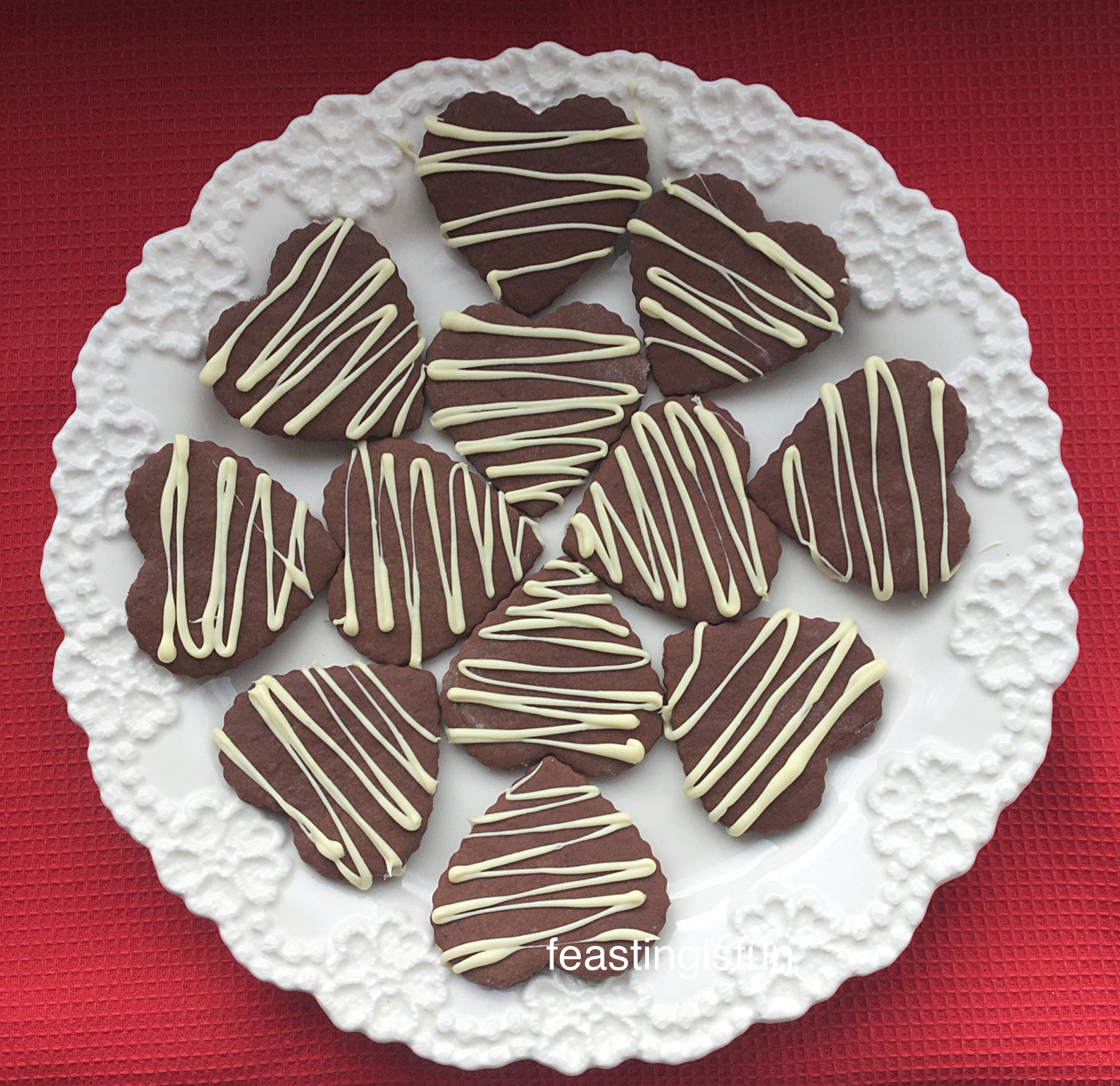 Chocolate Heart Cookies Feasting Is Fun