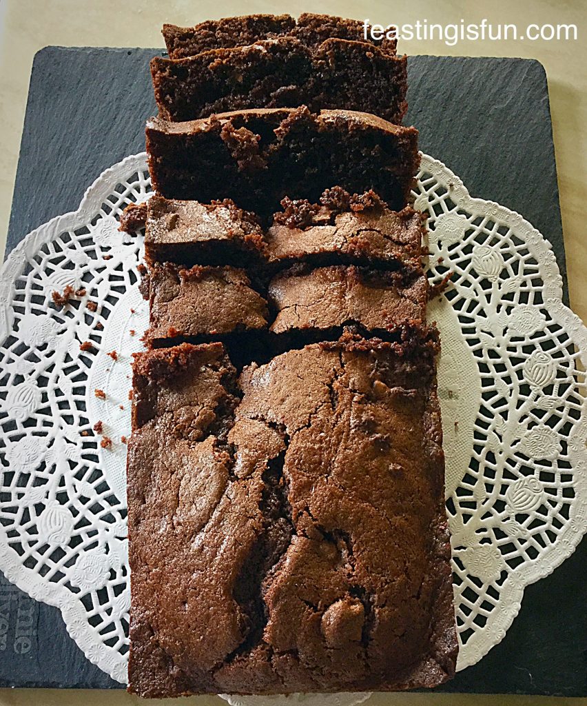 Double Chocolate Chip Loaf Cake Feasting Is Fun