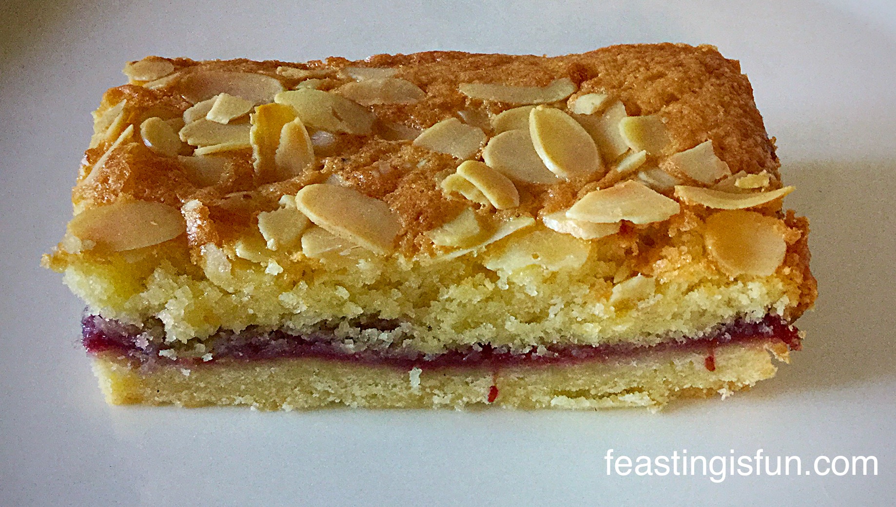 Bakewell Shortbread Bars Feasting Is Fun